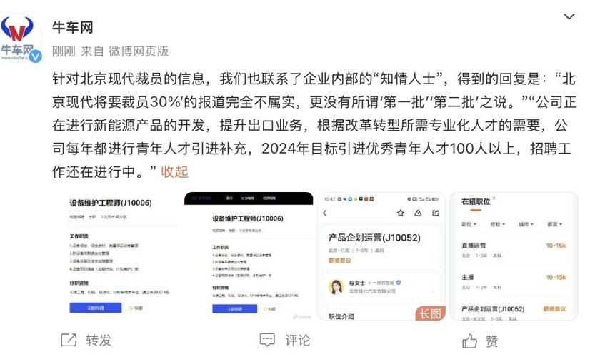 北京现代工厂大规模裁员、停工事件调查：目前已被裁2000人