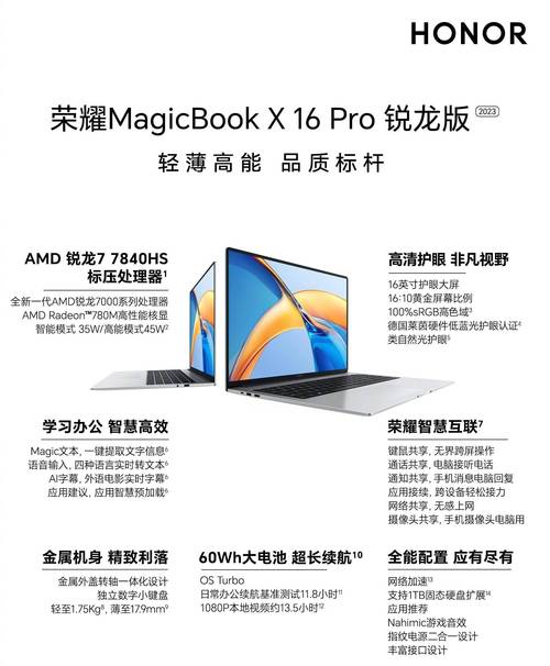 荣耀MagicBook X Pro系列锐龙版发布
