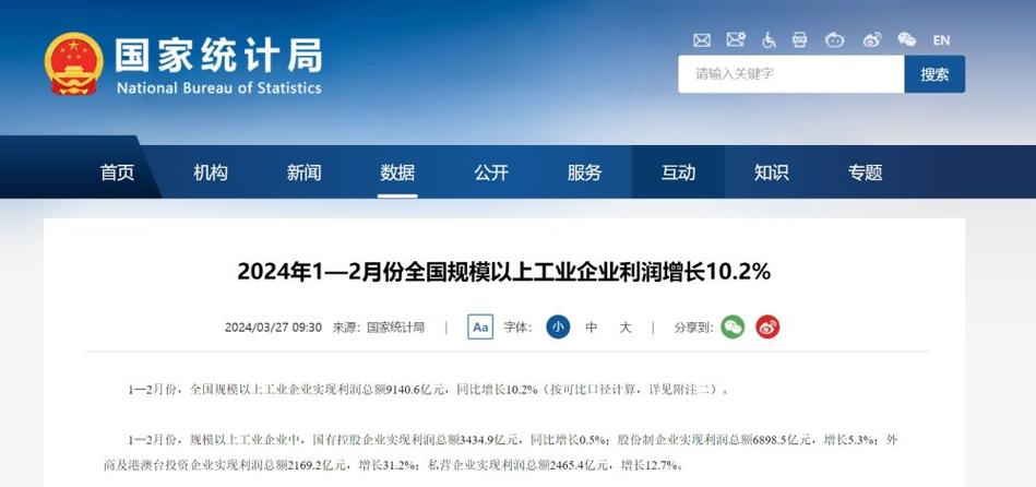 国家统计局解读三季度工业经济:工业企业利润保持良好增势