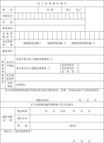 北京11月30日起实施道路运输驾驶员诚信考核