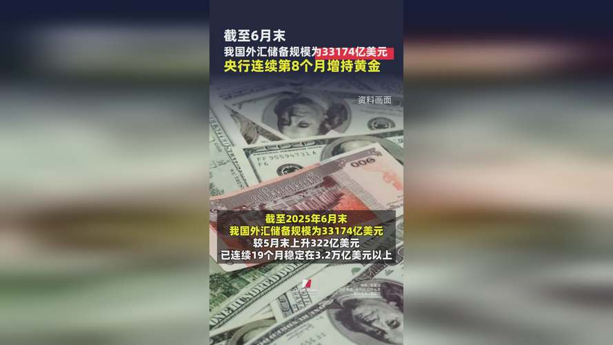 外汇局：截至6月末我国外汇储备规模为32140亿美元