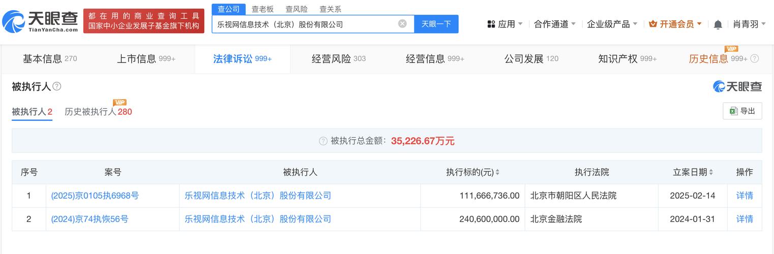 乐视网：预计去年经营性亏损超25亿 有暂停上市风险